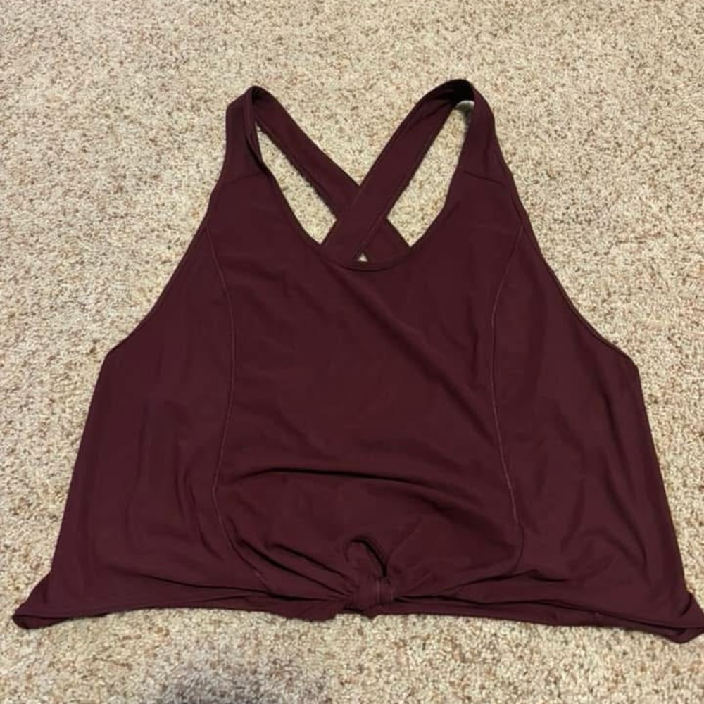 lululemon athletica Burgundy Crop Top